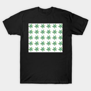 Umbrella Plant Watercolor Pattern T-Shirt